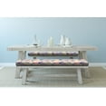 thumbnail image 2 of Garden Art Bench Pad, Flower Petals in Harmony with Colorful Leaves Randomly Aligned Design, HR Foam Cushion with Decorative Fabric Cover, 45" x 15" x 2", Multicolor, by Ambesonne, 2 of 3