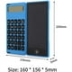 thumbnail image 2 of 3X Calculadora Bloc de Notas Tableta de Escritura LCD de 6 Pulgadas Tableta de Dibujo Digital con Lápiz óPtico Botón de Borrado Función de Bloqueo Negro, 2 of 5