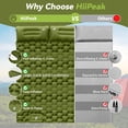 thumbnail image 4 of Double Sleeping Pad - Self Inflating 4" Extra-Thick for 2 Person with Pillow Built-in Foot Pump Inflatable Sleeping Mat for Backpacking, Hiking, Traveling, Tent, Portable Camping Mat, 4 of 6