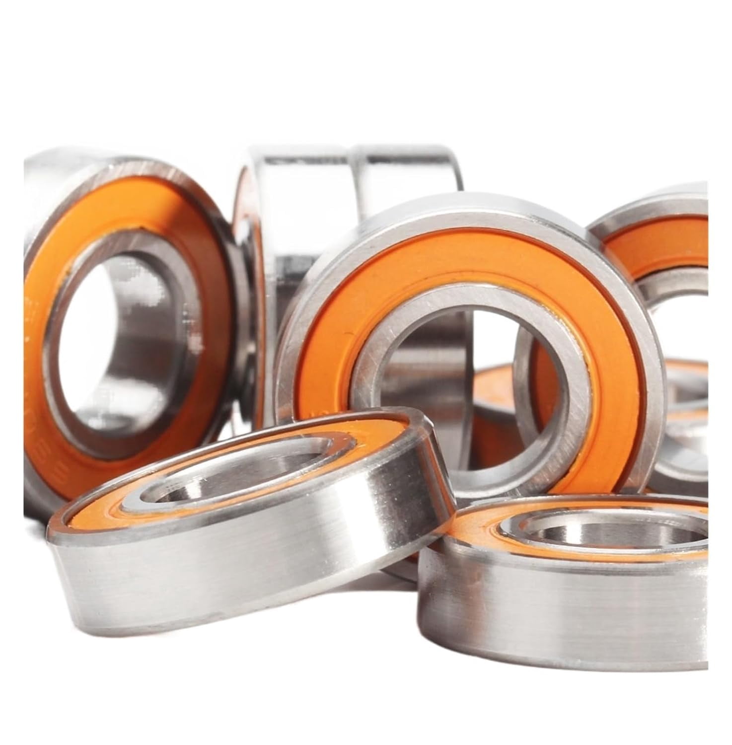 Bimetal Seal Shield Micro deep Groove Bearing 10pcs 6900-2RS 10x22x6mm ABEC-3 Ball Bearings Orange Sealed