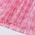 thumbnail image 6 of XXWXYD Girls Floral Print Fairy Dress Summer Casual Wear, Soft Cotton Baby Girl Dress with Ruffled Sleeves, Cute Toddler Dresses for Outdoor Play & Daily Outfits, 6 of 8