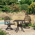 thumbnail image 1 of vidaXL 3 Piece Bistro Set Cast Aluminium Bronze, 1 of 5