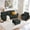 Black, variant on Soscana 2 Piece Living Room Furniture Set,Modern Linen Small L Shaped Couch Sectional Sofa with Storage Ottoman and Loveseat for Living Room, Office, Apartment