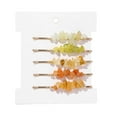 thumbnail image 7 of 5Pcs Exquisite Elegant Metal Hair Clips Natural Irregular Crushed Faux Stone Decor Girls Hairpins Simple Headwear, 7 of 7