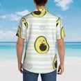 thumbnail image 4 of Disketp Hawaiian Shirts For Men,Avocado Of A Hear Print Mens Casual Short Sleeve Button Down Shirts Beach Shirt, 4 of 7