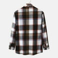 aidice Mens Long Sleeve Plaid Shirts Button Down Lapel Collar Tops With