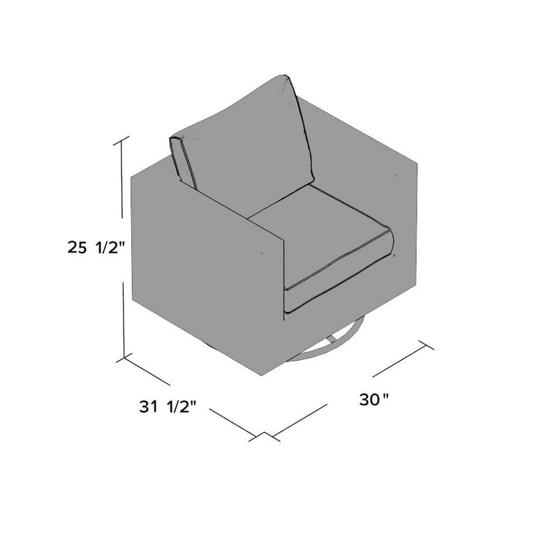 Barwick swivel patio outlet chair with cushions