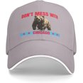 thumbnail image 1 of Don't Mess with Chicago hat Strong Chicago Baseball Cap, 1 of 7