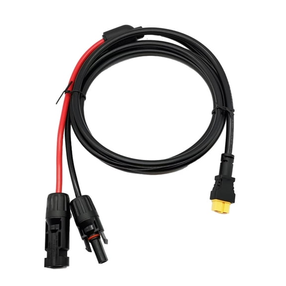 Ywmsfl Solar to XT60 Charge Extension Cable 16AWG 5Ft Solar Connector to XT60 Adapter Power Cable for Portable Power Stations