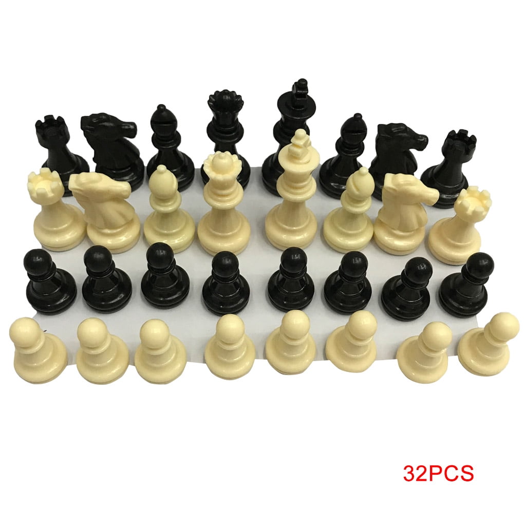 32 Plastic Pieces Chessmen 3" King no Board no Magnets 