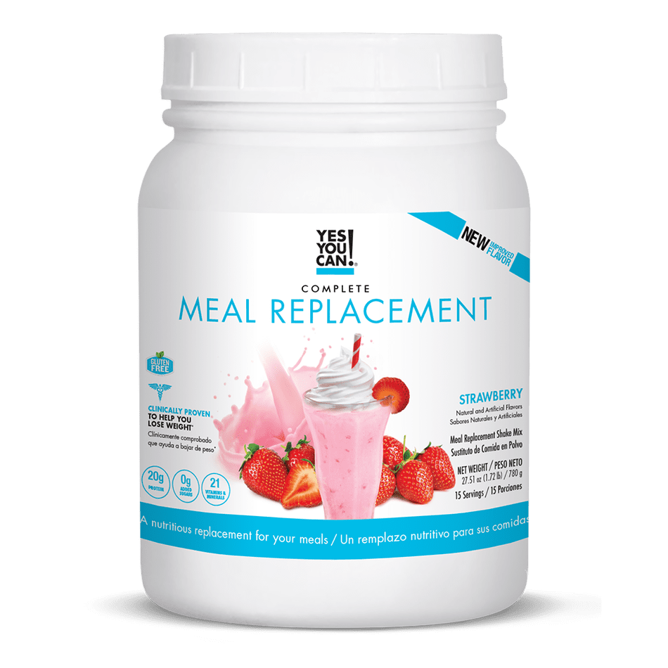 Yes You Can! Complete Meal Replacement with Healthy Nutrients in Strawberry Flavor, 15 Servings