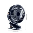 thumbnail image 4 of Portable Clip On Fan, Small Usb Fan Battery Operated, 5 Speed Rechargeable Mini Fan, Personal Cooling Desk Fan for Travel Camping Golf Gym, Blue, 4 of 6