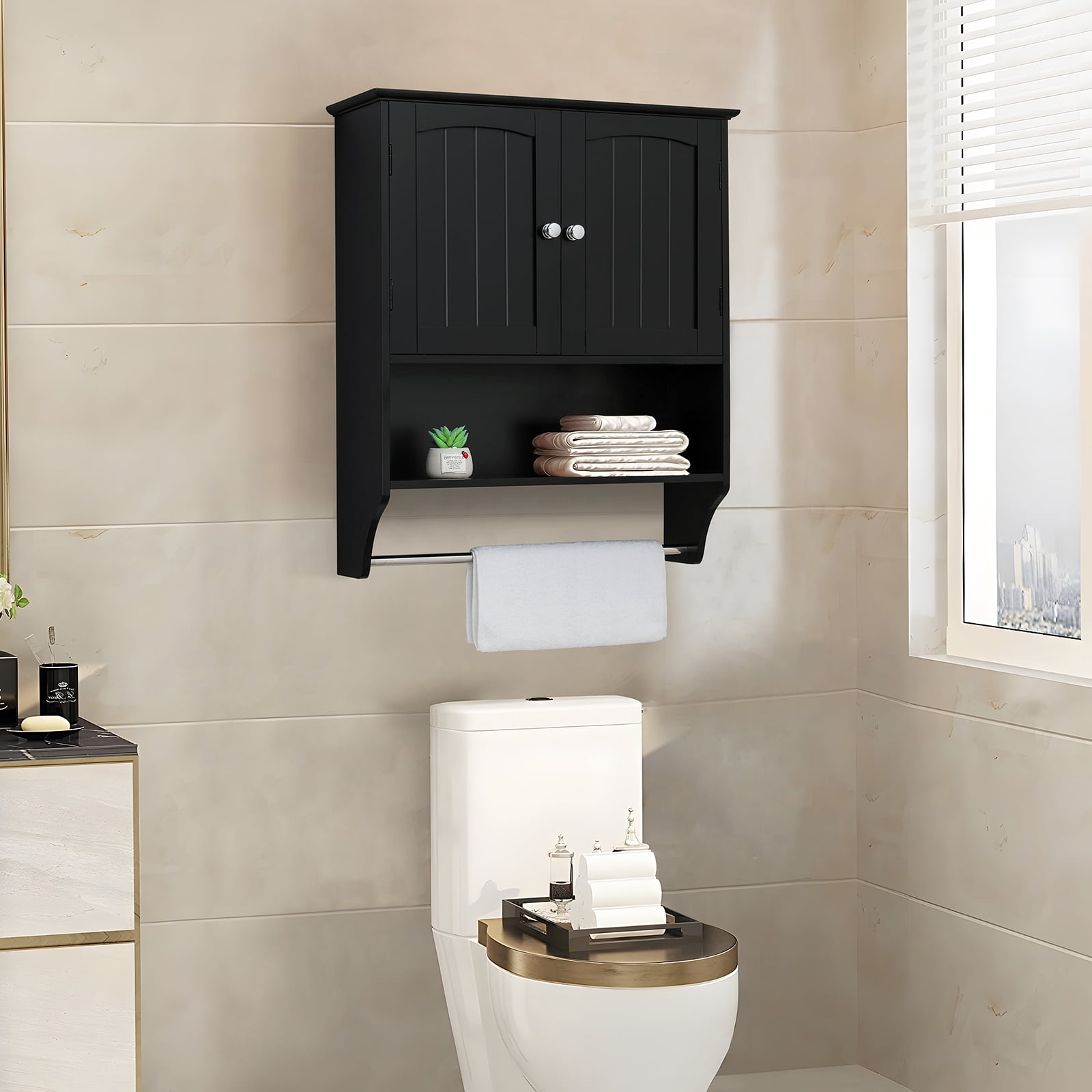 Wall Mounted Bathroom Cabinet Storage Organize Hanging Medicine Adjustable  Shelf, 1 unit - Fry's Food Stores