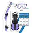 thumbnail image 2 of Juego de Snorkel Ubekezele 4 en 1 para Adultos con Bolsa de Viaje, 2 of 7