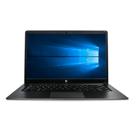 Ematic 14.1" Laptop Intel Atom 4GB RAM 32GB eMMc Black - Intel Atom Z8359 Quad-core - Intel HD Graphics 400 - Front Webcam 0.3MP