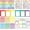 Colorful, variant on 36 Sheets Science Fair Board Poster Boards Supplies 24 Self Adhesive Presentation Subtitles 4 Science Fair Project Titles 8 Personalized Letter Sticker for Classroom(Rainbow Color)