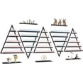 thumbnail image 1 of 10PCS Nail Polish Racks 5 Tiers Nail Polish Shelf for Wall Triangular Display Rack Cosmetic Display Cases Lipstick Perfume Wall Shelf Essential Oil Organizers for Home Spa Nail Salon(Black), 1 of 7