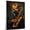 Airedale Terrier, variant on Barbet Cute Dog Saxophone Stretched Canvas Size 8x12 – Retro Barbet Dog Batter in Action With Saxophone for Themed Living Room