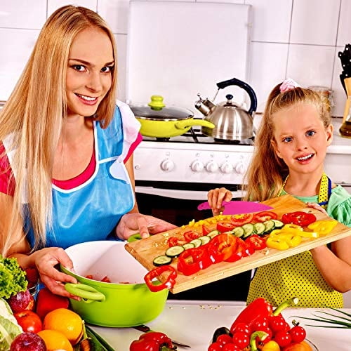 Jovitec Juego de cuchillos de cocina de plástico para niños, 8 piezas, para niños, cuchill Jovitec JOVITEC