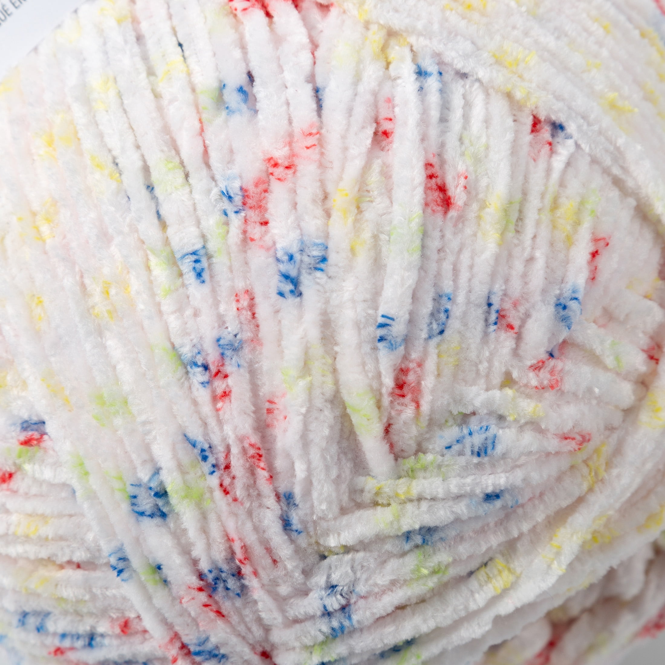 (3 pack) Skinny Chenille Multi Yarn by Loops & Threads - Yarn for Knitting - Crochet - Weaving - and Arts & Crafts - Toucan Multi - Polyester - 7.7 oz
