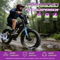 thumbnail image 3 of GOKEEP Electric Bike for Adults, 750W Motor, 48V 18.2Ah Removable Battery, 20" Fat Tire Mountain Bike, Full Suspension Dirt Ebike, UL2849, Black, 3 of 7