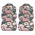thumbnail image 3 of LAKIMCT Pink Magnolia Flower Car Seat Covers Vehicle Front Seat Covers Universal Fit Seat Protector, 3 of 9