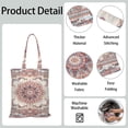 thumbnail image 2 of Sac Fourre-Tout en Toile Rayé Hippie – Sac de Courses Rétro Esthétique Réutilisable, 2 of 3
