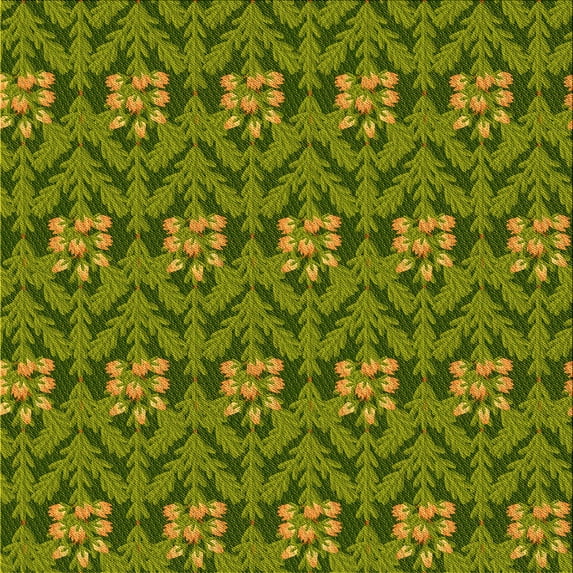 Ahgly Company Indoor Square Patterned Pistachio Green Area Rugs, 5' Square