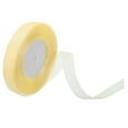 thumbnail image 1 of Unique Bargains 0.6 Inch x 50 Yard Organza Ribbon, Gift Wrapping Ribbon for Bouquet Cake Invitations Card Decoration, Beige, 1 of 7