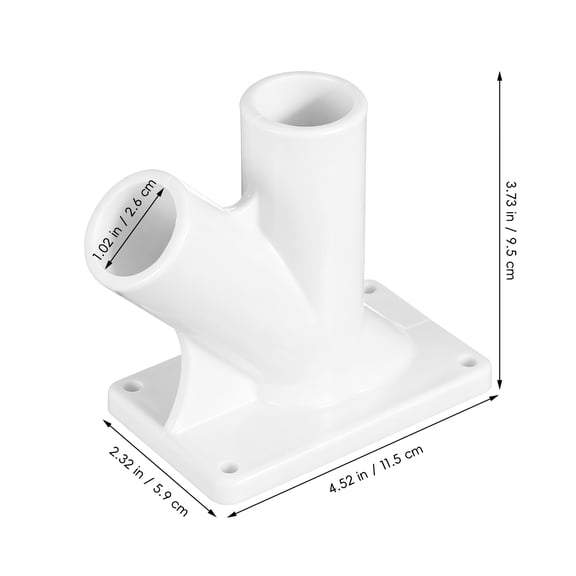 icolorfuled Wall Flagpole Holder Outdoor Flagpole Stand V-Shaped Flag Pole Bracket Flagpole Holder