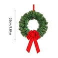 thumbnail image 3 of Artificial Christmas Wreaths Set of 6 with Decorative Bows for Indoor Outdoor Holiday Door Wall Window Decor, 3 of 4