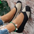 thumbnail image 4 of Women's Breathable Flat Shoes with Color Matching Square Toe, 4 of 9