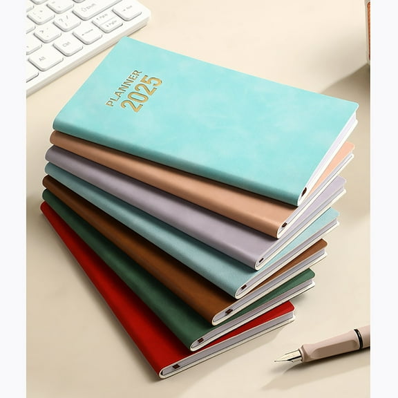 Pocket Calendar 2025 for Purse, Monthly Planner 2025, Pocket Planner Small Size 3.7" x 6.8", Monthly Planner (Jan 2025 to Dec 2025), Leather Hardcover, Inner Pocket