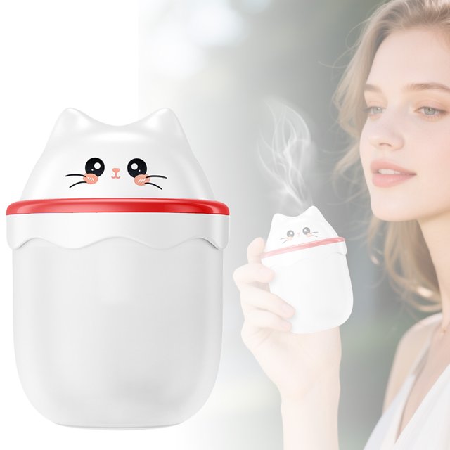 Cat Humidifier For Home Use Air Moisturizer Ideal For Living Room And Bedroom Keeps Indoor Air Moist Fireproof Design Self Cleaning Humidifiers And Air Purifier for Bedroom Warm Air Humidifiers for