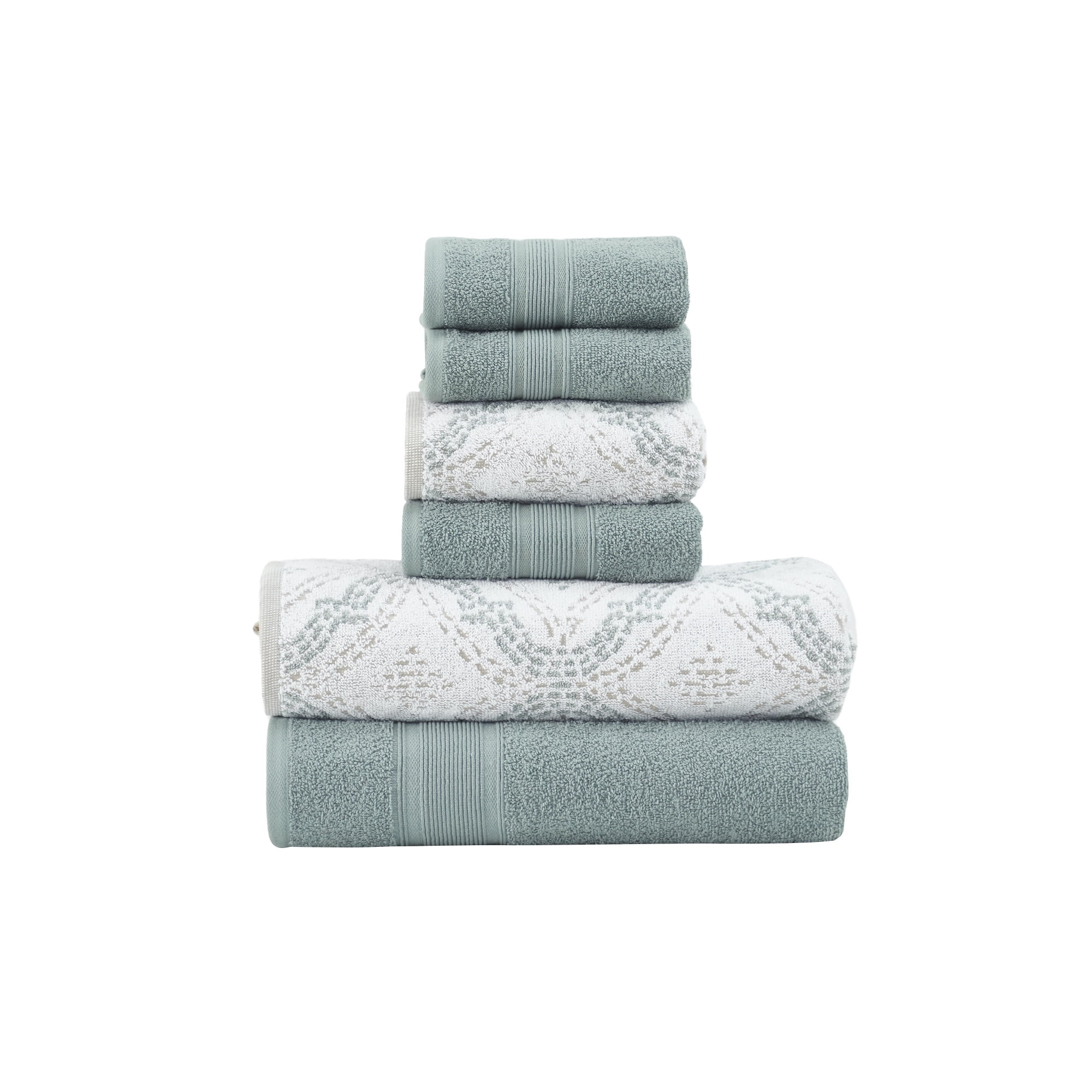 ★MOHAN★ TFR COTTON TWISTED TOP_3COLORS Free Shipping! Modern Threads 6-Piece Cotton Bath Towel Set