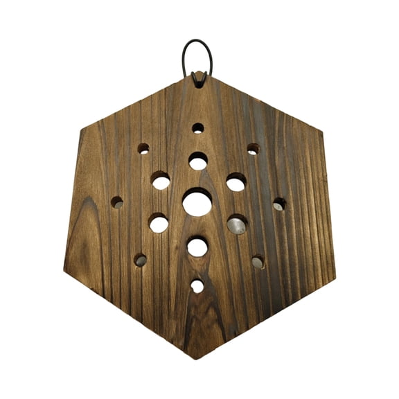 YIEMEEN No Tool Installation Hexagonal Wooden Wall Mount Plant Holder Vertical Garden Decoration For Staghorn Ferns Indoor Outdoor Greeneries Display