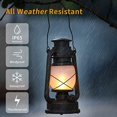 thumbnail image 4 of LED Lantern Vintage Storm Lantern Flickering Flame Two Modes Battery Powered Hurricane Lamps, 4 of 5