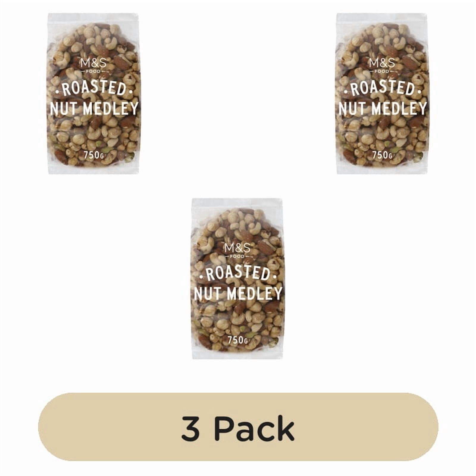 M&S Roasted Nut Medley 750g, British Import (Pack of 3)
