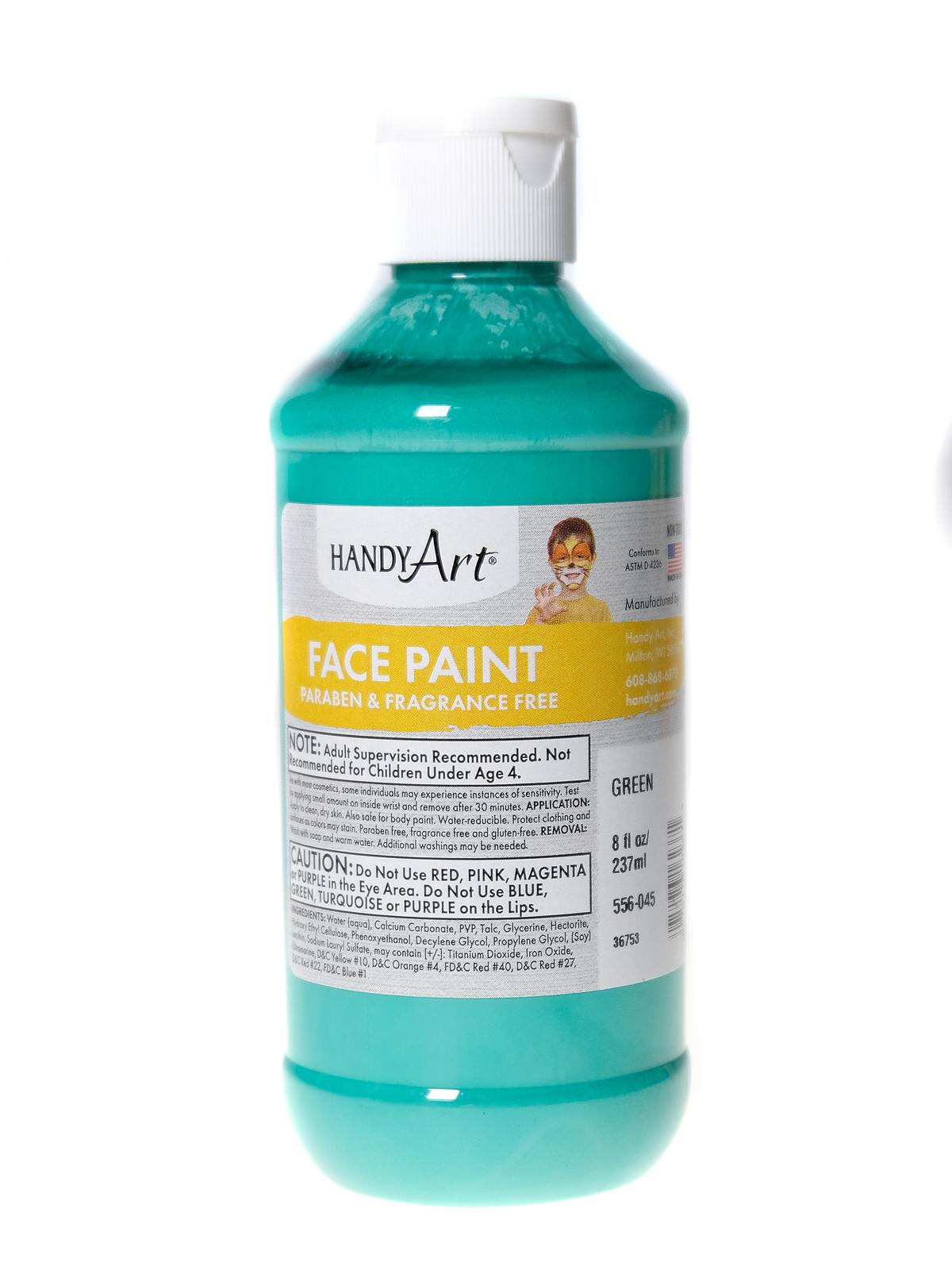 Face Paint green, 8 oz. (pack of 4)