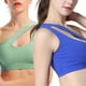 thumbnail image 1 of Ropa interior deportiva de dos piezas de un solo hombro para mujer, ropa interior de yoga para ejercicio, top corto sexy de soporte medio, 1 of 5
