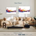 thumbnail image 4 of Elephant Stock Rainbow Smoke Wall Art - Horizontal Canvas Wall Art - Living Room Wall Decor - Abstract Canvas - White And Brown Decor - 39" x 26", 4 of 8