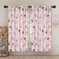 thumbnail image 5 of Blackout Kids Curtains,Pink Princess Pattern Childrens Insulated Curtains Set Of 2,Bedroom Essentials,Toddler Room Decor 52"x63", 5 of 5