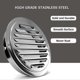 thumbnail image 5 of [2 Pack] Stainless Steel Air Vents, 7 Inch Round Louvered Grille Cover Vent, Hood Flat Ducting Ventilation, Air Vent Wall Air Outlet With Fly Screen M, 5 of 5