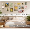 thumbnail image 5 of Induslyfe 16 Pcs Eclectic Wall Art Prints Decor Canvas, Vintage Eclectic Maximalist Decor Aesthetic Boho Gallery Wall Prints for Bedroom, Farmhouse Rustic French Country Botanical Painting (Unframed), 5 of 7