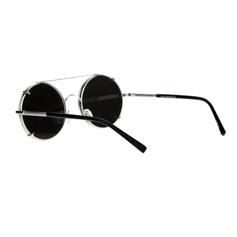 Round Detachable Frame Sunglasses Polarized Clip On Sunglasses Men Round Eyeglasses Frame  main image 4
