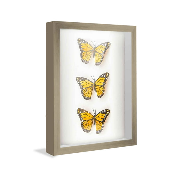 24x36 Shadow Box Frame Grey 1.125 inches Deep Real Wood Rustic