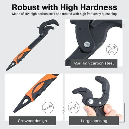 

SHAOSZC High-Quality Versatile and Durable Steel Pipe Fittings for DIY Enthusiasts Plumbers and Mechanics - Reliable Pipe Wrench Set for Various Tasks - Convenient Addition to Your To