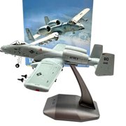 ARCADORA US Air Force A10 Thunderbolt II Warthog Model 1/100 Scale Alloy Plastic 16x17cm For Desk Showcase Decoration Plane Collectors