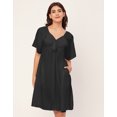 thumbnail image 5 of Moomaya Sweetheart Neck Solid Rayon Flared Dress - Women's Elegant Party Dress, 5 of 9