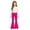 Hot Pink-c, variant on WhouRiu Girls Casual Flared Pants Back To School Fashion Graphic Rigid Waist Trousers With Pockets Kids Comfortable Cute Everyday Wear,9-10 Years